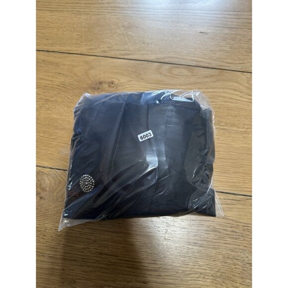 PILAR ROSSI Cropped Black Silk Jacket Size 8 Buttons Lightweight USA Made Formal - Picture 10 of 10